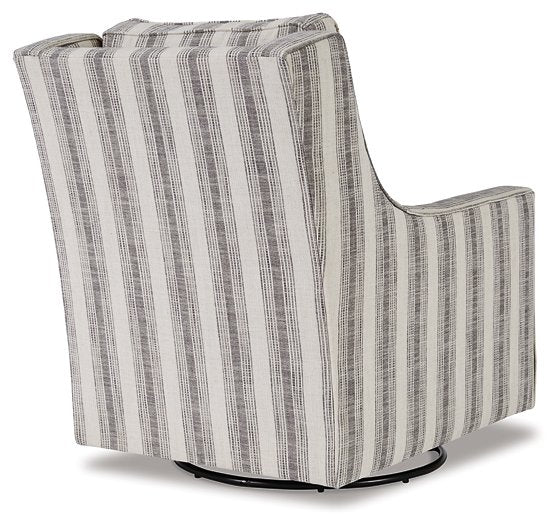 Kambria Swivel Glider Accent Chair - Affordable Home Luxury