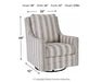 Kambria Swivel Glider Accent Chair - Affordable Home Luxury