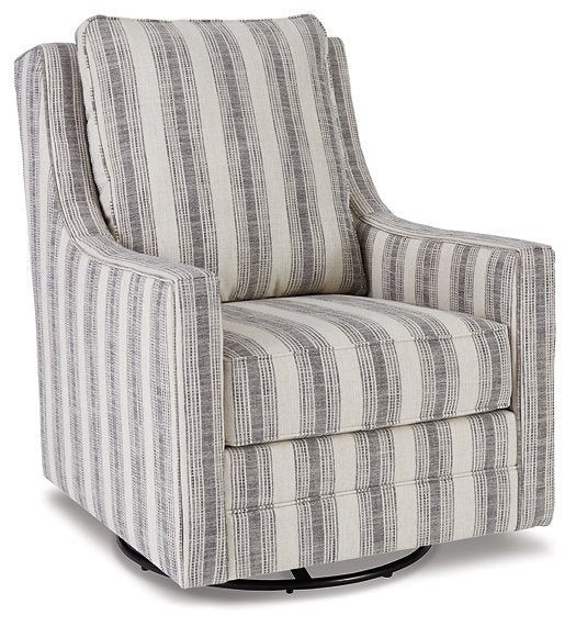 Kambria Swivel Glider Accent Chair - Affordable Home Luxury