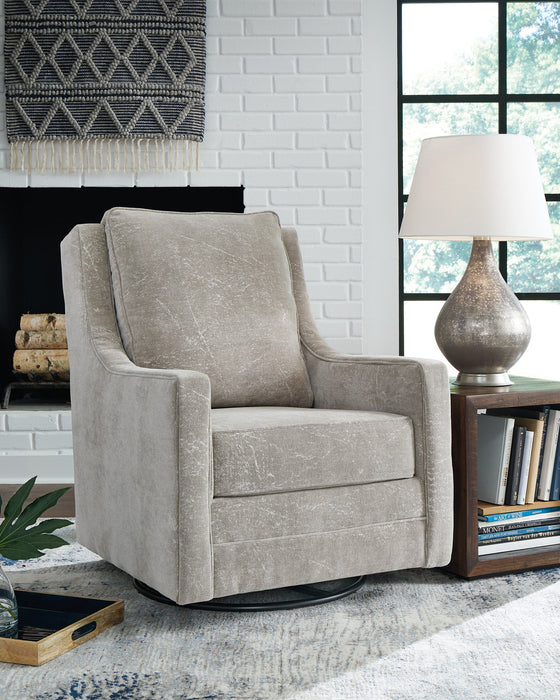 Kambria Swivel Glider Accent Chair - Affordable Home Luxury