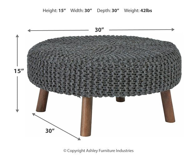 Jassmyn Oversized Accent Ottoman - Affordable Home Luxury