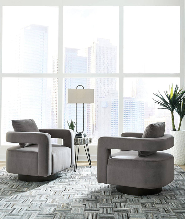 Alcoma Swivel Accent Chair - Affordable Home Luxury