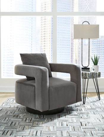 Alcoma Swivel Accent Chair - Affordable Home Luxury