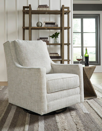 Kambria Swivel Glider Accent Chair - Affordable Home Luxury