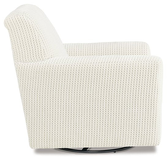 Herstow Swivel Glider Accent Chair - Affordable Home Luxury