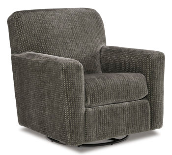 Herstow Swivel Glider Accent Chair - Affordable Home Luxury