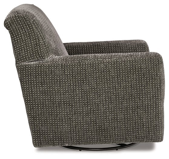 Herstow Swivel Glider Accent Chair - Affordable Home Luxury