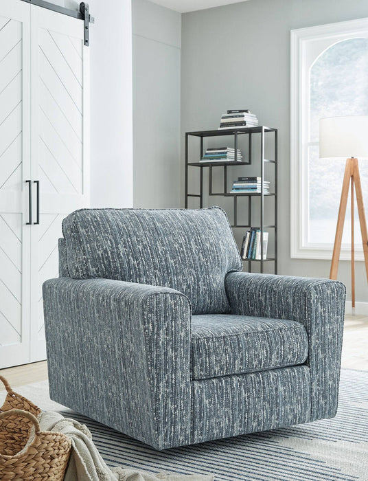 Aterburm Swivel Accent Chair - Affordable Home Luxury