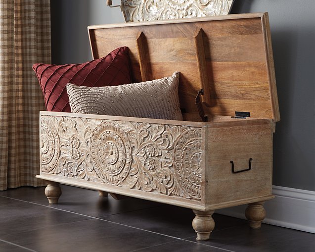 Fossil Ridge Storage Bench - Affordable Home Luxury