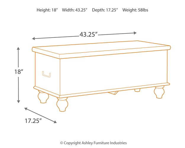 Fossil Ridge Storage Bench - Affordable Home Luxury