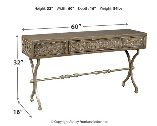 Quinnland Sofa/Console Table - Affordable Home Luxury