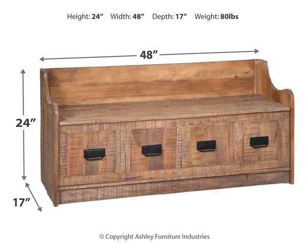 Garrettville Storage Bench - Affordable Home Luxury