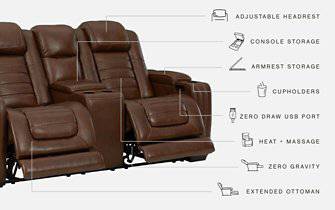 Backtrack Power Reclining Loveseat - Affordable Home Luxury