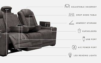 HyllMont Power Reclining Sofa - Affordable Home Luxury