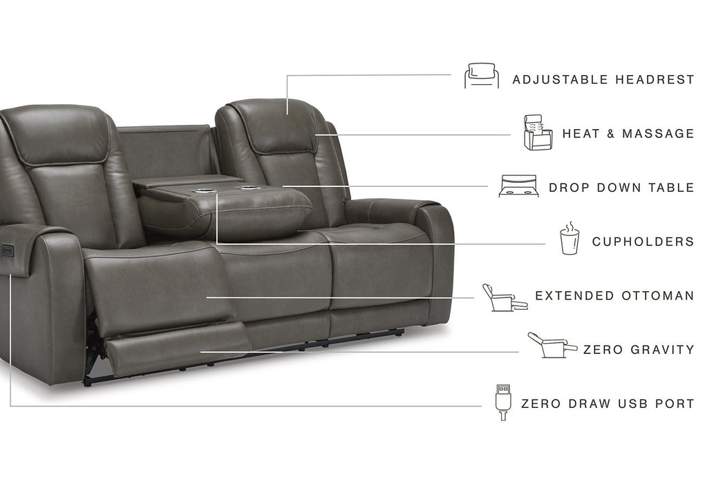 Card Player Power Reclining Sofa - Affordable Home Luxury