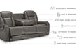 Card Player Power Reclining Sofa - Affordable Home Luxury