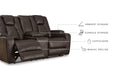 Mancin Reclining Loveseat with Console - Affordable Home Luxury