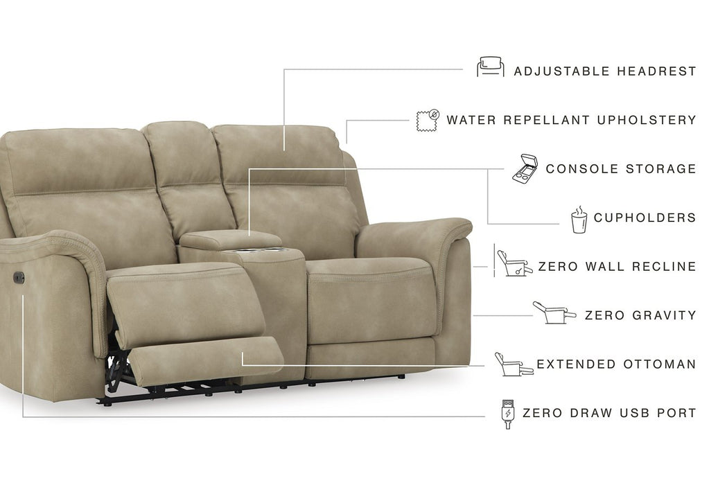 Next-Gen DuraPella Power Reclining Loveseat with Console - Affordable Home Luxury