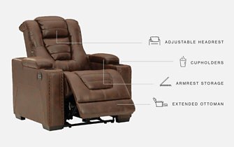 Owner's Box Power Recliner - Affordable Home Luxury