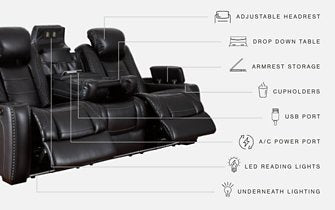 Party Time Power Reclining Sofa - Affordable Home Luxury