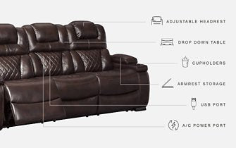 Warnerton Power Reclining Sofa - Affordable Home Luxury