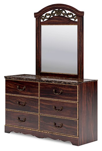 Glosmount Dresser and Mirror - Affordable Home Luxury