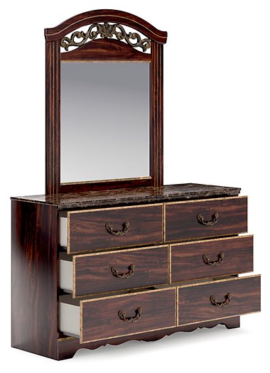 Glosmount Dresser and Mirror - Affordable Home Luxury