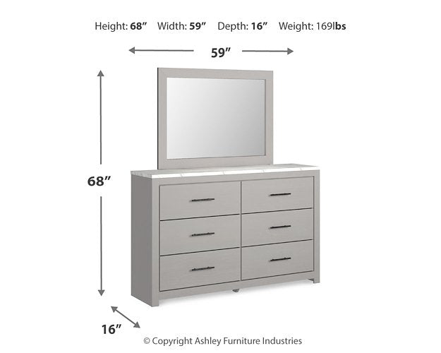 Cottonburg Dresser and Mirror - Affordable Home Luxury