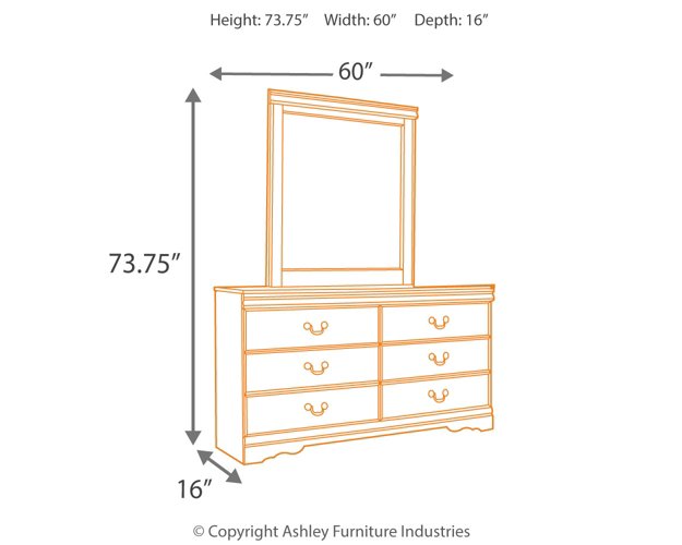 Huey Vineyard Dresser and Mirror - Affordable Home Luxury