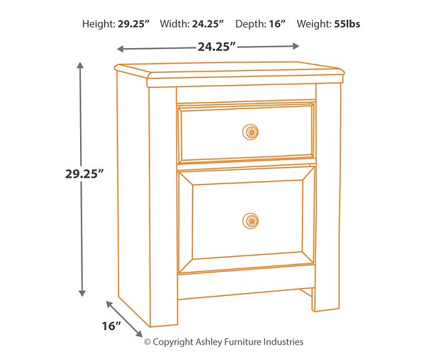 Paxberry Youth Nightstand - Affordable Home Luxury