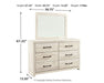 Cambeck Dresser and Mirror - Affordable Home Luxury