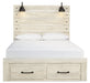 Cambeck Bed with 2 Storage Drawers - Affordable Home Luxury