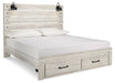 Cambeck Bed with 2 Storage Drawers - Affordable Home Luxury