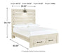 Cambeck Bed with 2 Storage Drawers - Affordable Home Luxury