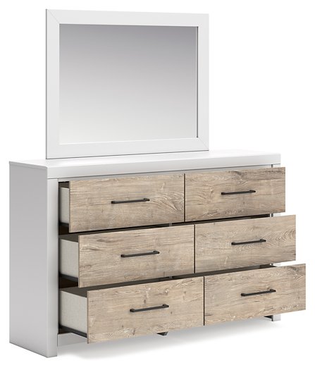 Charbitt Dresser and Mirror - Affordable Home Luxury