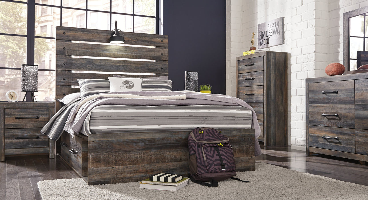 Drystan Bed with 4 Storage Drawers - Affordable Home Luxury