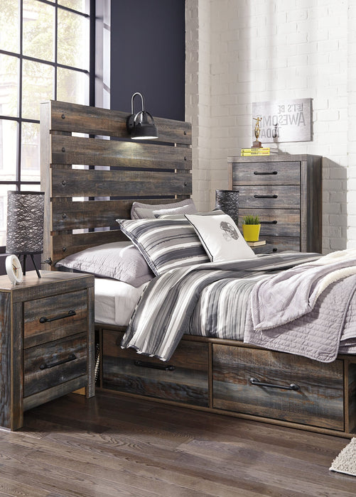 Drystan Bed with 4 Storage Drawers - Affordable Home Luxury