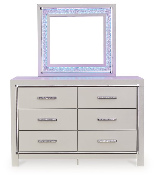 Zyniden Dresser and Mirror - Affordable Home Luxury