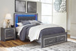 Lodanna Bed with 2 Storage Drawers - Affordable Home Luxury