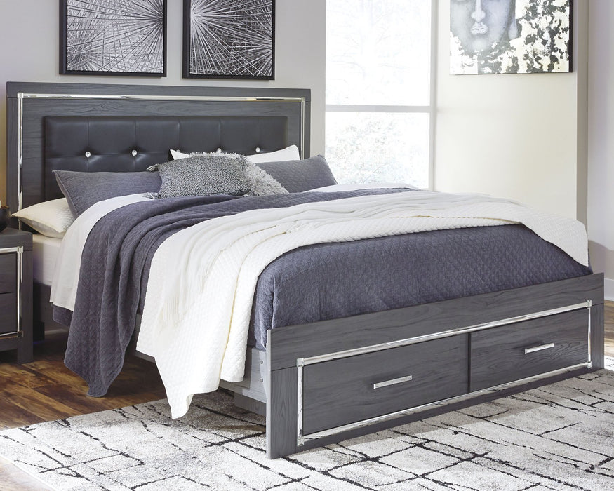 Lodanna Bed with 2 Storage Drawers - Affordable Home Luxury