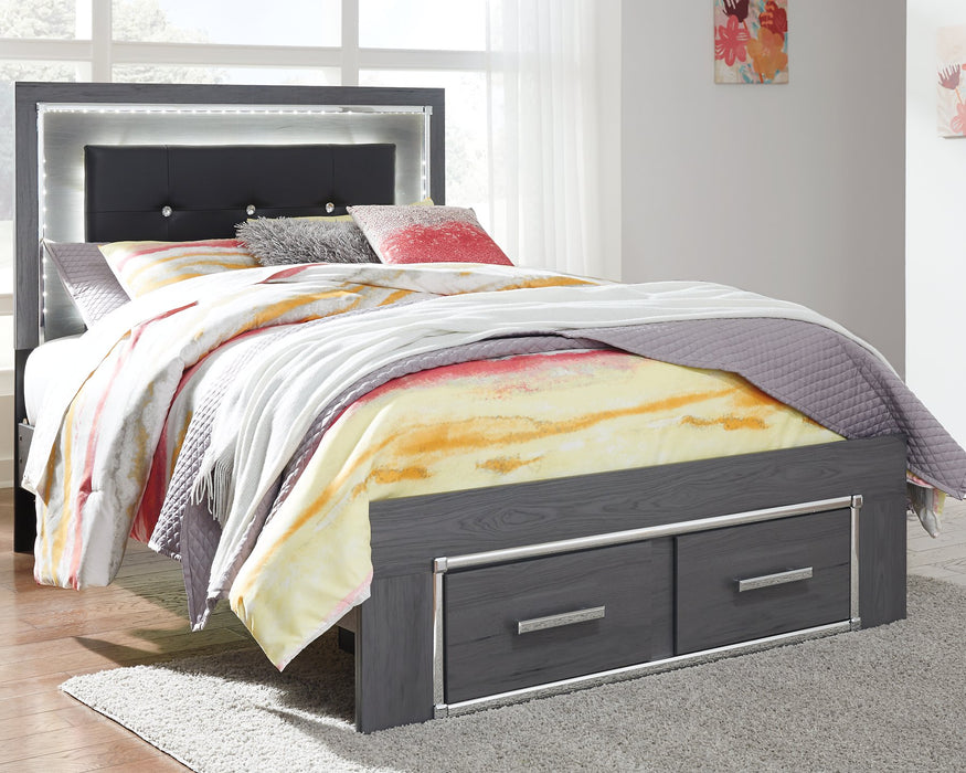 Lodanna Bed with 2 Storage Drawers - Affordable Home Luxury