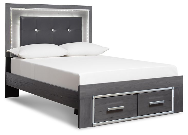 Lodanna Bed with 2 Storage Drawers - Affordable Home Luxury