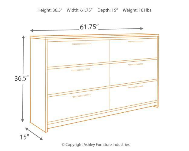 Baystorm Dresser and Mirror - Affordable Home Luxury