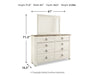 Willowton Dresser and Mirror - Affordable Home Luxury