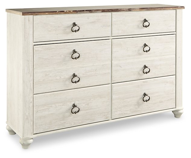 Willowton Dresser and Mirror - Affordable Home Luxury