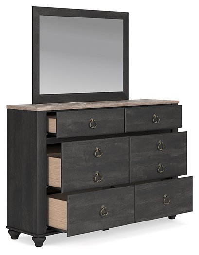 Nanforth Dresser and Mirror - Affordable Home Luxury