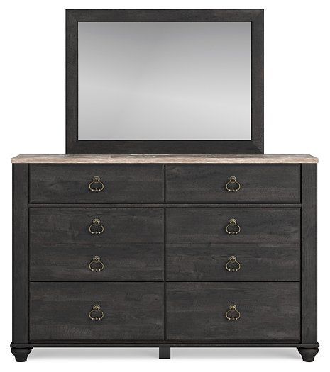 Nanforth Dresser and Mirror - Affordable Home Luxury