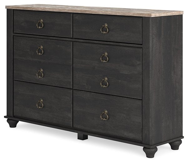 Nanforth Dresser and Mirror - Affordable Home Luxury