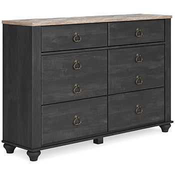 Nanforth Dresser and Mirror - Affordable Home Luxury