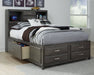 Caitbrook Storage Bed with 7 Drawers - Affordable Home Luxury